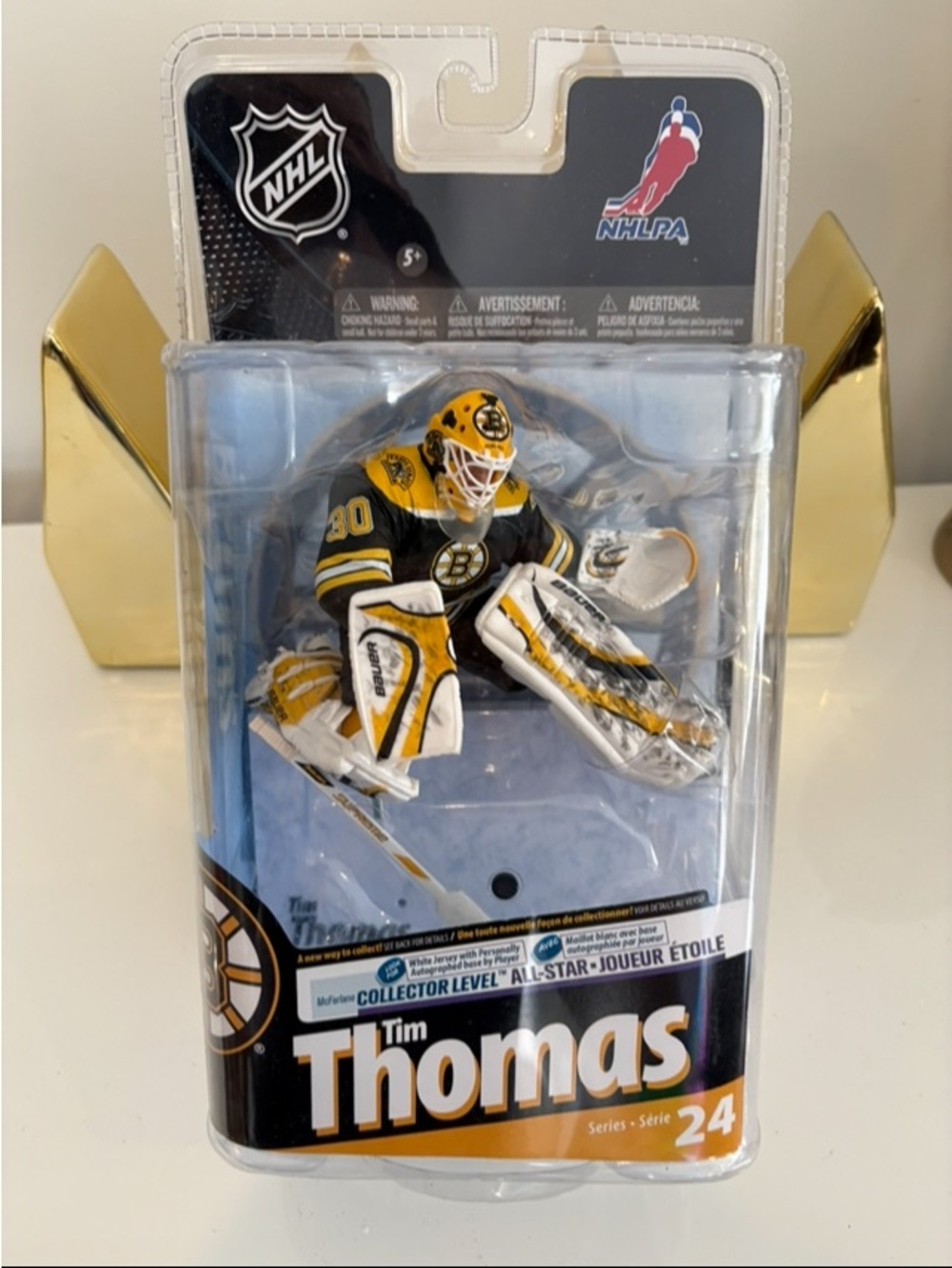 NHL Tim Thomas Boston Bruins McFarlane Goalie Figure - Black, Gold, White